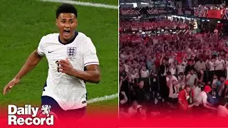 England fans celebrate Watkins' winner against Netherlands as the Three Lions reach Euro 2024 final