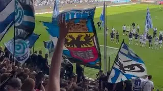 Geile Support Duisburg Fans beim 3.Liga Spiel MSV Duisburg gegen VFB Stuttgart II 2:1 