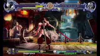 Daggertoface (Hakumen) Vs. EscapingJail iP (v-13) DN XBL Tournament Semi-Finals BlazBlue HD 720p