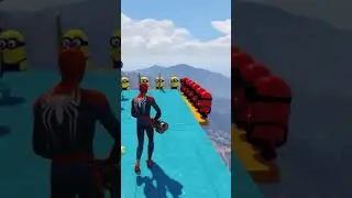 Minions GTA V Ragdoll 🤣🤣Challenge! | UP Media#RagdollChallenge #GTA5Minions #UPMedia