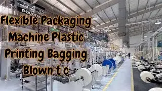 Plastic Bagging Machine Flexible packaging printing machine Blown t c#flexible #machinery #youtube