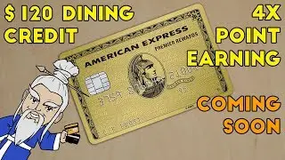 NEW Amex PRG $120 Dining Credit + 4x on Restaurants and Supermarkets