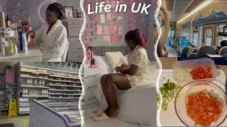 A day in my life in UK | living alone diaries | mini grocery shopping | cooking. #lifeinuk #vlog g