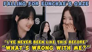 TRIPLES Chaeyeon flirting with Eunchae, but got flustered when Eunchae flirted back! *rizz moments*