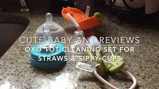 OXO Tot Cleaning Set For Straws and Sippy Cups Video Review