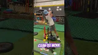 Balance and Consistency- Proper Tee Work🔥 #hittingcoach #hitting #hittinglessons