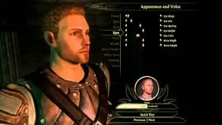 Dragon Age: Origins Character Face Creation