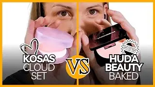 Pressed Powder Duel! KOSAS VS. The NEW HUDA BEAUTY Setting Powders - Applied 3 Ways & Wear Tests