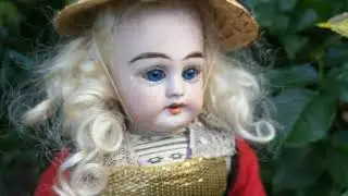 Antique French Bisque Head Fleischmann Bloedel Bebe Doll Made In France