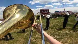 Calgary Round-Up Band 2024 | Bass Trombone Headcam | Chris Gillanders |