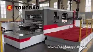TONGBAO Automatic flatbed die cutting and creasing machine with full stripping