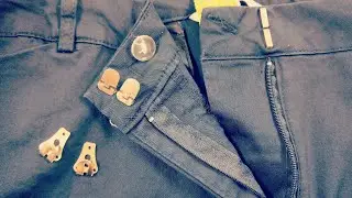 How to change no sew hooks to normal hooks on pants by hand