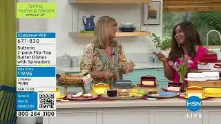 Butterie 2pack FlipTop Butter Dishes with Spreaders
