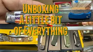 Unboxing a lil bit of Everything #caseknives #buckknife #protech #edcknife #slingshot 