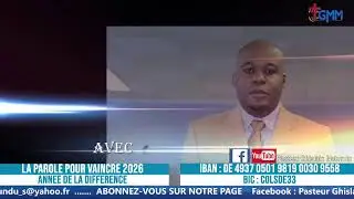 LA PAROLE POUR VAINCRE 2026 / JE&Ucirc;DI MIRACLE