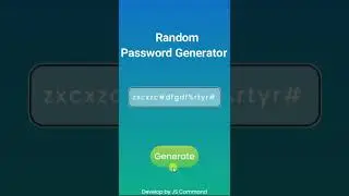 Random Password Generator using JavaScript | Password Generator Project