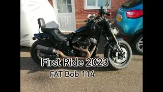 Harley Davidson Fat bob 114  First ride of 2023.