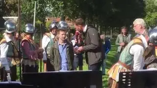 Onthulling zeeroverskunstwerk 1630 in Dokkum - Admiraliteitsdagen 2018