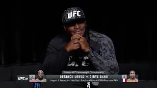 UFC 265 Press Conference Derick lewis says to french reporter 'F*** You and him(Gane)'😅😅