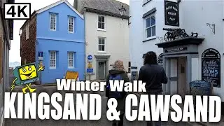 KINGSAND & CAWSAND Cornwall UK - 4K Walking Tour - January 2022