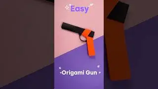 Simple Origami Gun tutorial | How to make easy paper gun