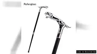 Silver Luxury Leopard with Tail Fashion Walking Stick for Party Decorative Walking Cane Elegant Cros
