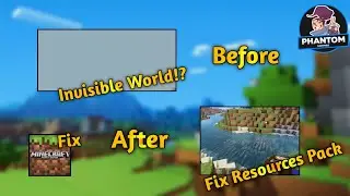 How To Fix Invisible World? | Minecraft PE Resources Pack | Minecraft Nether