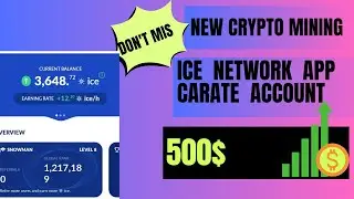 Ice network | Ice free Mining app | how to create account on Ice Mining app