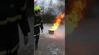 Hvordan man ikke skal bruge en pulverslukker