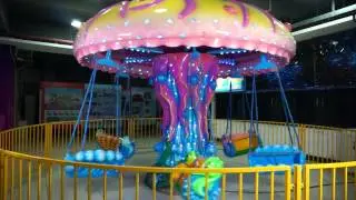Child  Kids Jellyfish wave swinger  swing ride