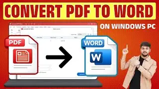 Convert PDF to Word in Laptop / Computer Offline | No Internet Needed | PDF to Word Converter