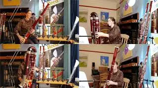 Trio of bassoons - a contrabassoon and two Schreibers