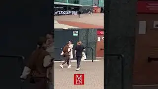 Woman HECKLED by protesters for shopping at Man Utd Megastore #shorts