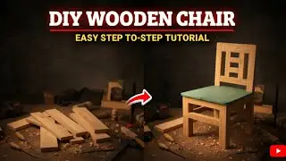 How to Build a Simple Wooden Chair | DIY Step-by-Step Tutorial 🪑🛠️ #Handmade #DIYProjects 🏘️ 