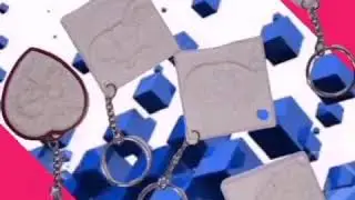 3D printed  keychains love quotes keychain..