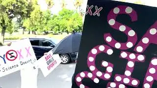 Josh Fulfer and Anti-Trans Protesters at Clovis Track Meet