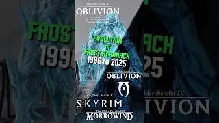 Evolution of Frost Atronach #skyrim #skyrimmods #elderscrolls #fyp #TES #oblivion #morrowind