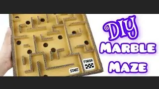 How to make Marble Maze from Cardboard.