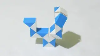 SNAKE CUBE|Tutorial:5|Peacock|How to make a peacock with snake cube|Crazy Hacks By MOHAMMED SHABIN