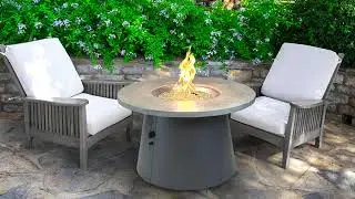 Cirvalo Round Gas Fire Pit Table