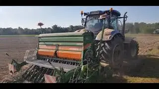 GRChocaj - Siew Jęczmienia 2020 || New Holland T7.270 + Amazone AD 3000 Super ||
