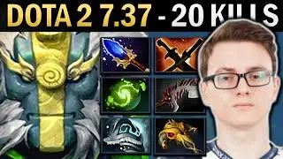 Earth Spirit Gameplay Miracle with Shivas and 20 Kills - Dota 2 7.37