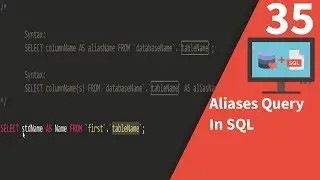 Aliases Query In Sql