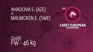 Qual. FW - 46 kg: E. MALMGREN (SWE) df. S. AHADOVA (AZE), 6-0