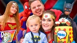 SUPERHERO BIRTHDAY PARTY SPECIAL! 💥 Finn&rsquo;s 2nd Birthday Party (w/ Super Surprise Guests!!)