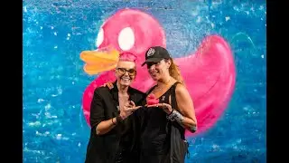 Pink Duck Race UK - with artist Piluca in Leake Street Tunnels