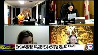 Man accused of pushing woman to her death at Metrorail station faces judge