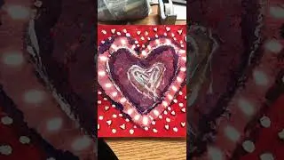 Texture heart ❤️ #art #craft #craftsforeveryone #crafty #mixedmedia #painting #artist #artshorts