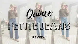 Лучшие недорогие джинсы для невысоких девушек | Обзор джинсов Quince Bella Stretch Denim