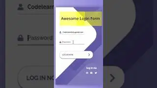 Awesome Login Form 👍 